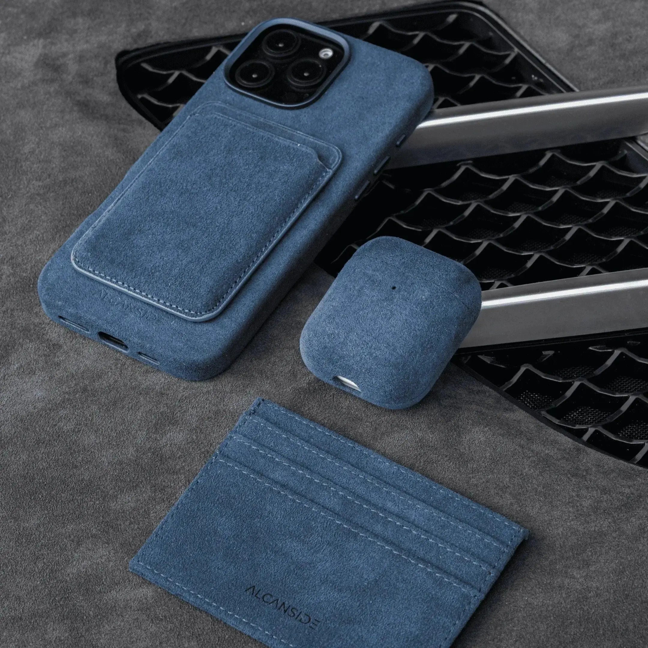 Imola GT Gray Blue - Alcantara Case - Capini Firenze