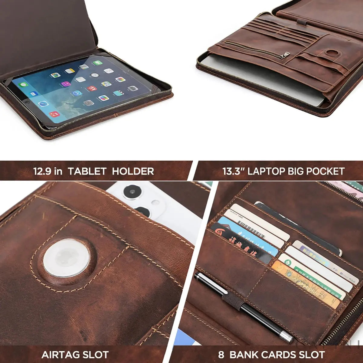 Macerata Oil-Wax - Leather Padfolio
