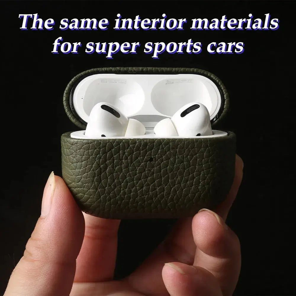 For Airpods Pro Case 100% Genuine Leather Case For Airpods 3 / 2 / Pro2 Protection Box Cases AirPods Case Cowhide Charging Box Capini Firenze