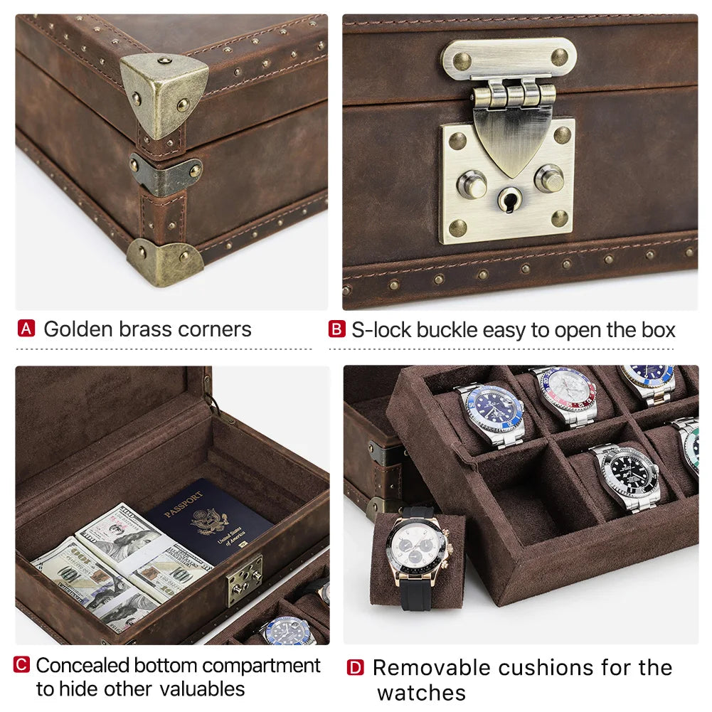 Perugia Crazy Horse - Watch Trunk