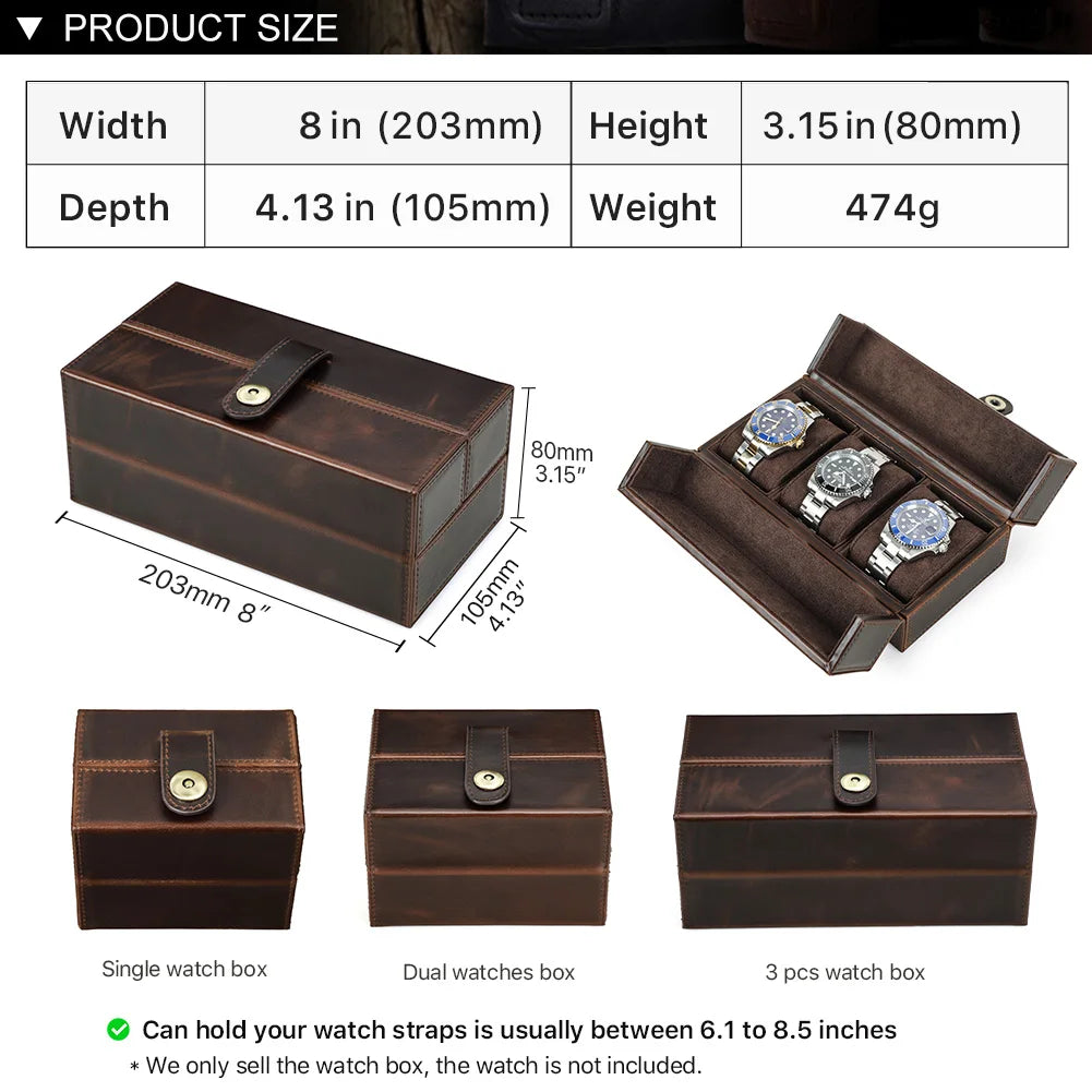 Mantova Crazy Horse - Watch Case