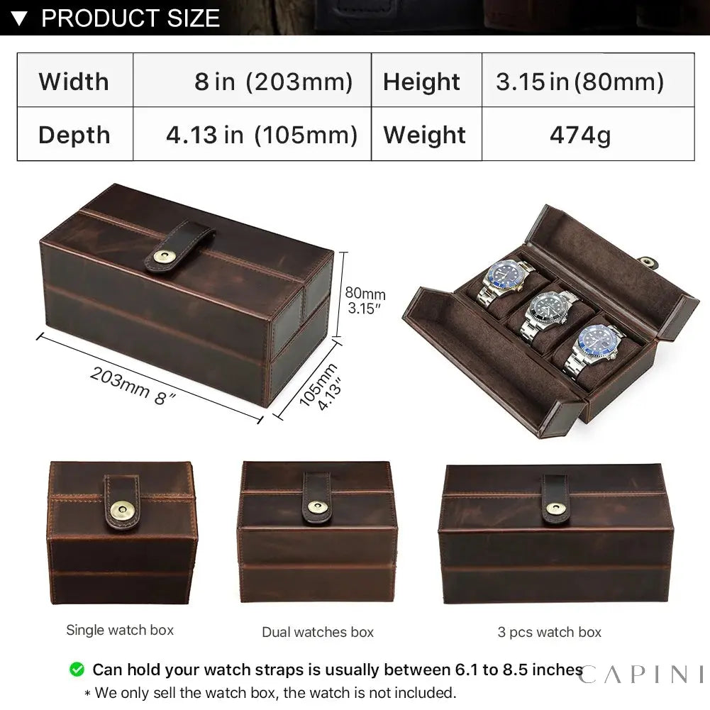 Mantova Crazy Horse - Watch Case Capini Firenze