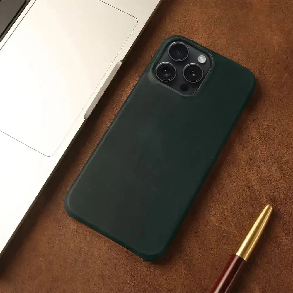 ZWW Crazy House Genuine Leather Cover Case For Iphone 15 Pro Max Case For Iphone 14pro 12 11 XR XS 13 8 Aesthetic Vintage Retro - Capini Firenze