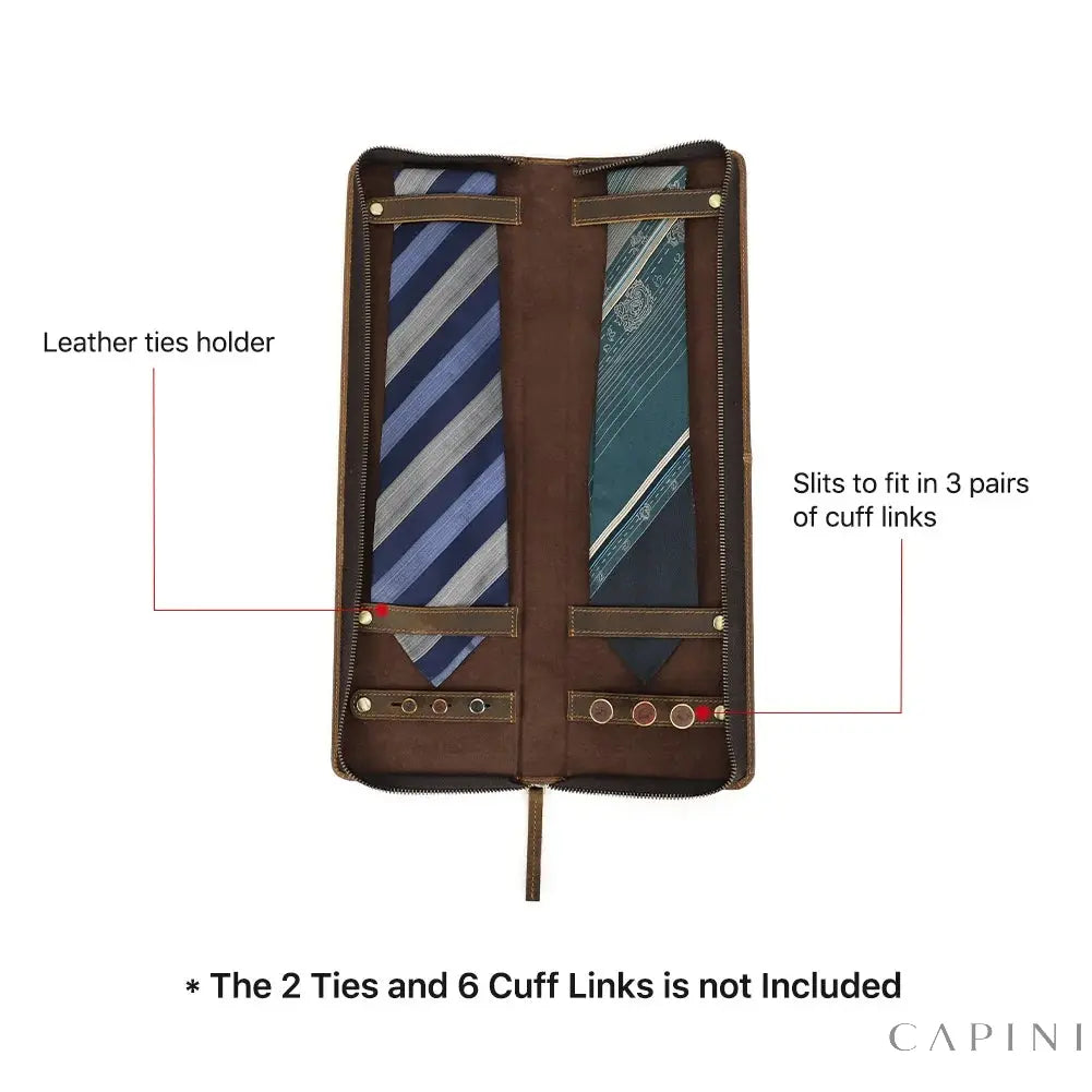 Fermo Nubuck – Tie & Cuff Link Travel Case