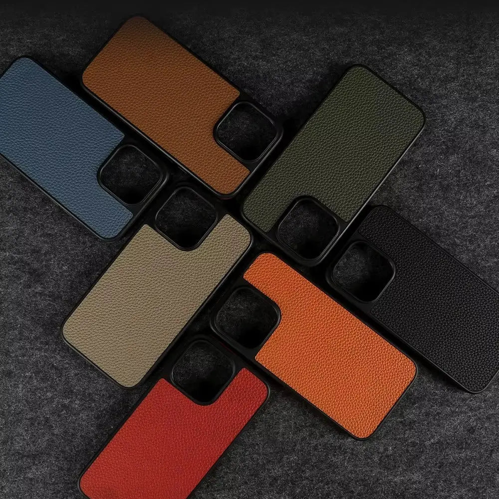 Arezzo Pebble-Grain Cowhide - Leather Case - Capini Firenze