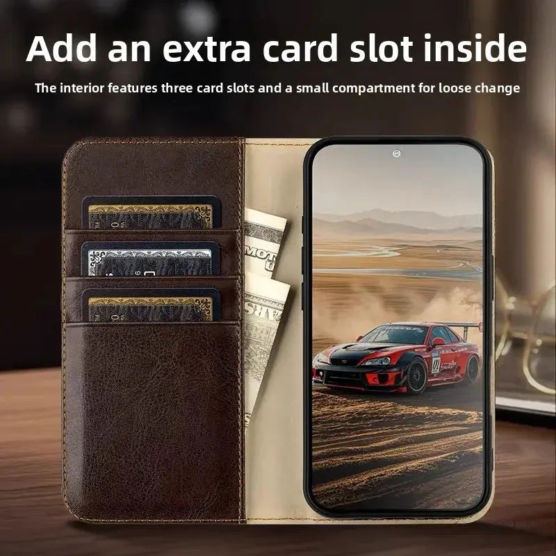 Genova Cowhide - Leather Flip Case