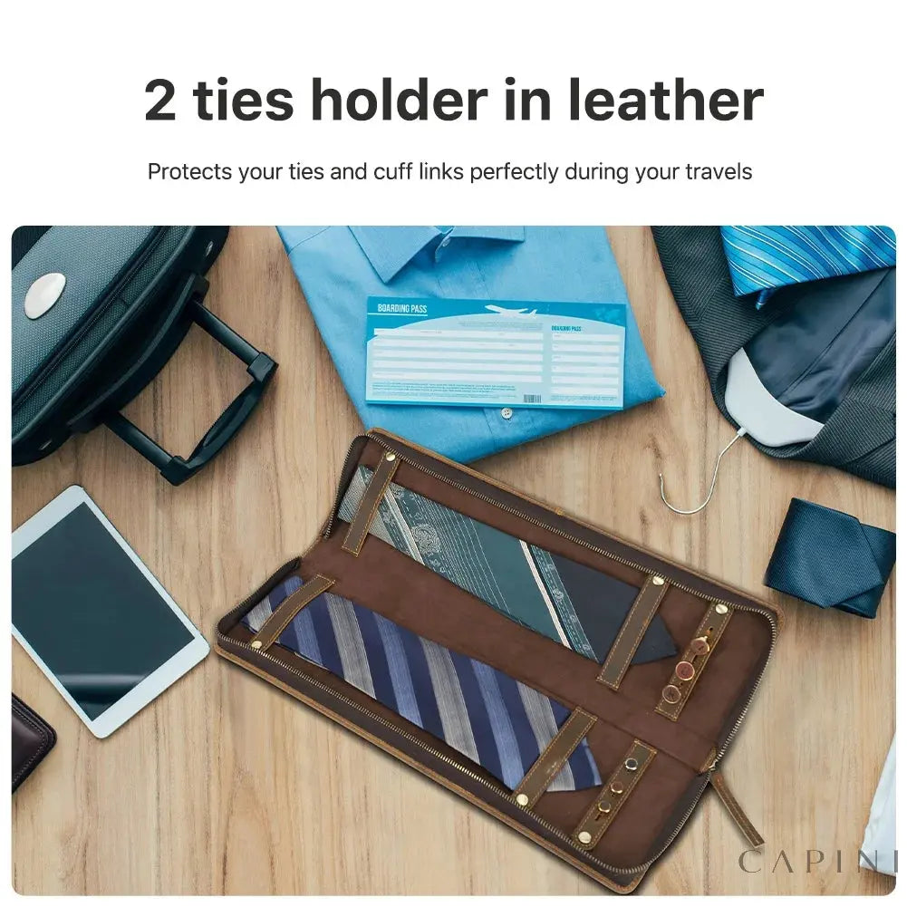 Fermo Nubuck – Tie & Cuff Link Travel Case
