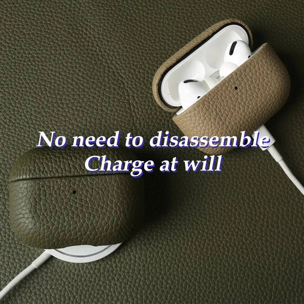For Airpods Pro Case 100% Genuine Leather Case For Airpods 3 / 2 / Pro2 Protection Box Cases AirPods Case Cowhide Charging Box Capini Firenze