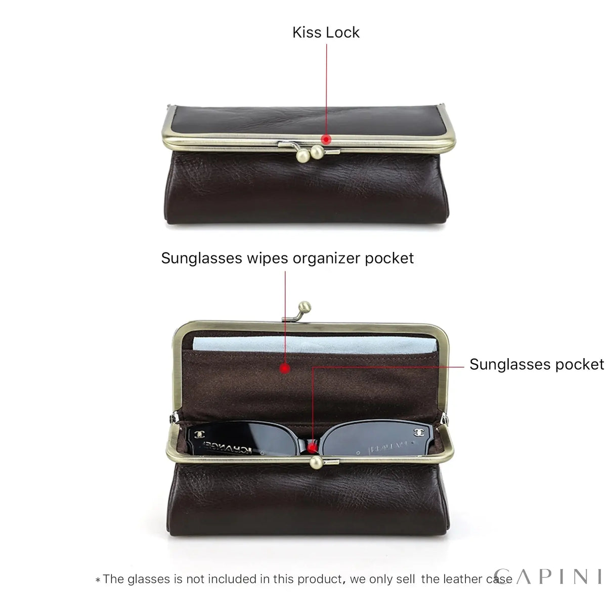 Amalfi Kiss-Lock - Sunglasses Case Capini Firenze