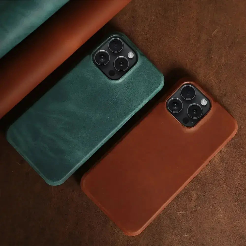 ZWW Crazy House Genuine Leather Cover Case For Iphone 15 Pro Max Case For Iphone 14pro 12 11 XR XS 13 8 Aesthetic Vintage Retro - Capini Firenze