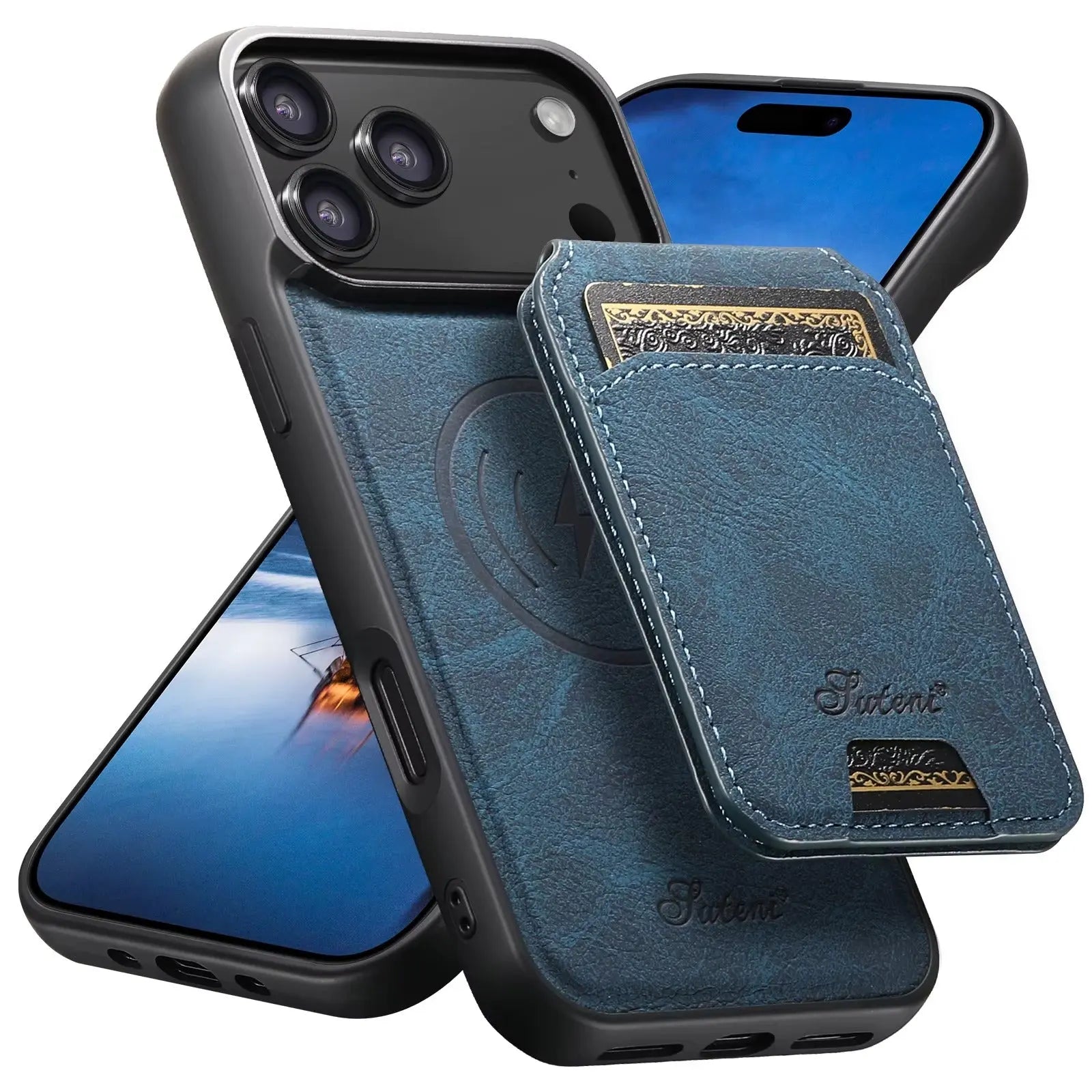 Milano Magnetic Wallet – Wireless Charging Leather Case - Capini Firenze