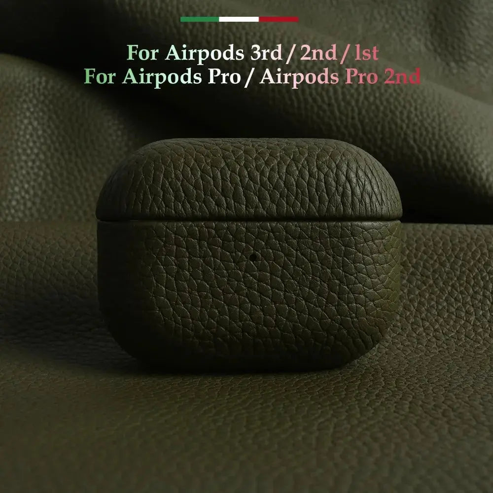For Airpods Pro Case 100% Genuine Leather Case For Airpods 3 / 2 / Pro2 Protection Box Cases AirPods Case Cowhide Charging Box Capini Firenze