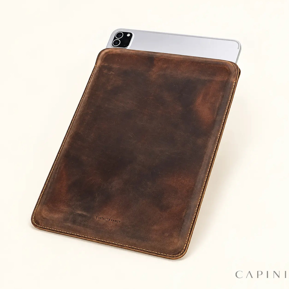 Cortona Crazy Horse - iPad Sleeve - portrait view
