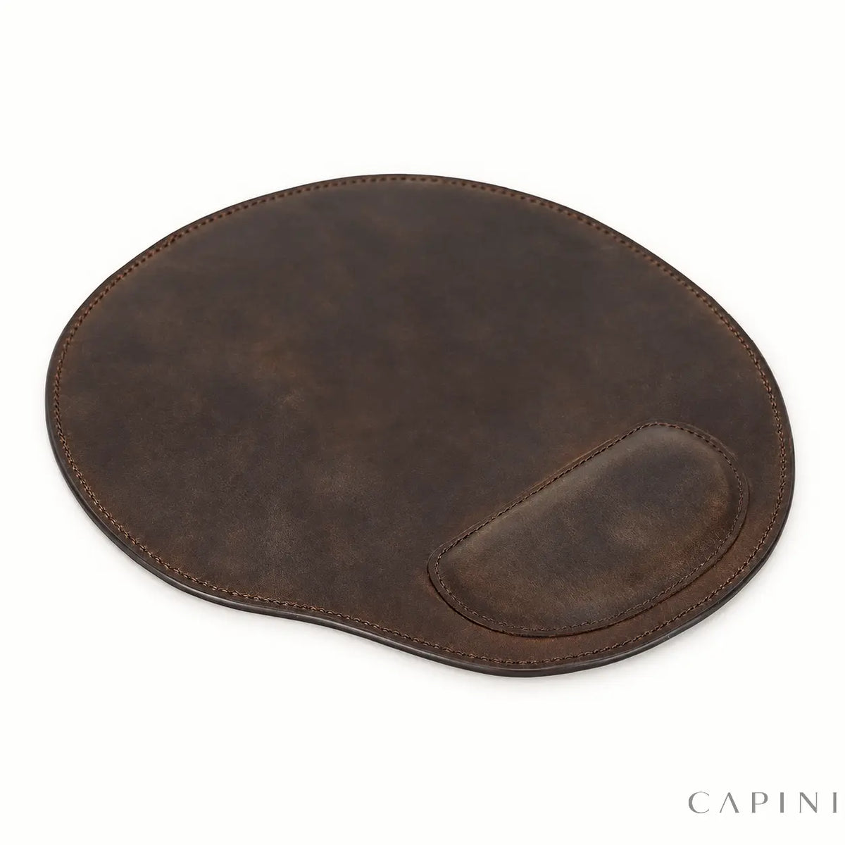 Urbino leather mouse pad with integrated low wrist rest