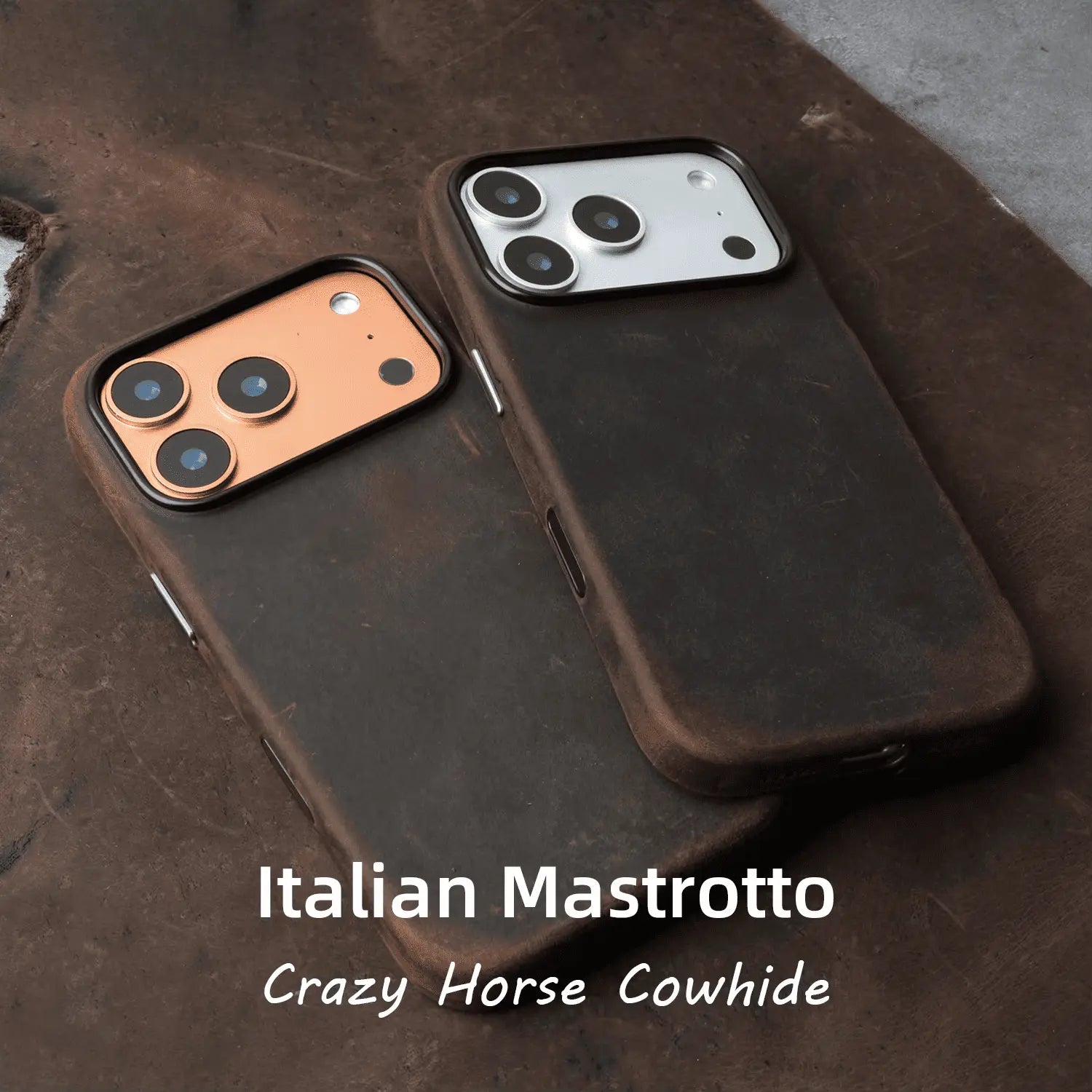 Ferrara Mastrotto Crazy Horse - Leather Case - Capini Firenze