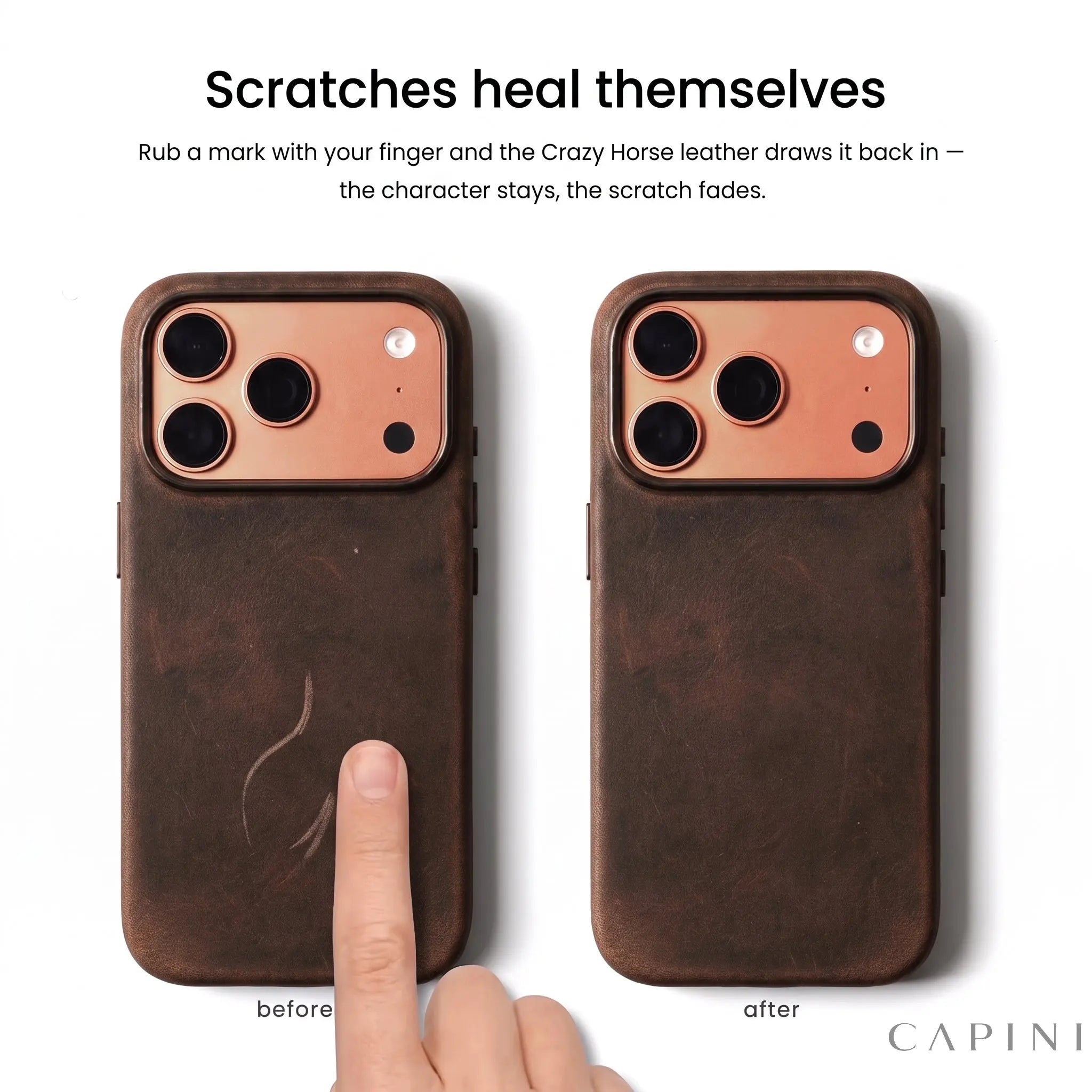 Ferrara Mastrotto Crazy Horse - Leather Case Capini Firenze
