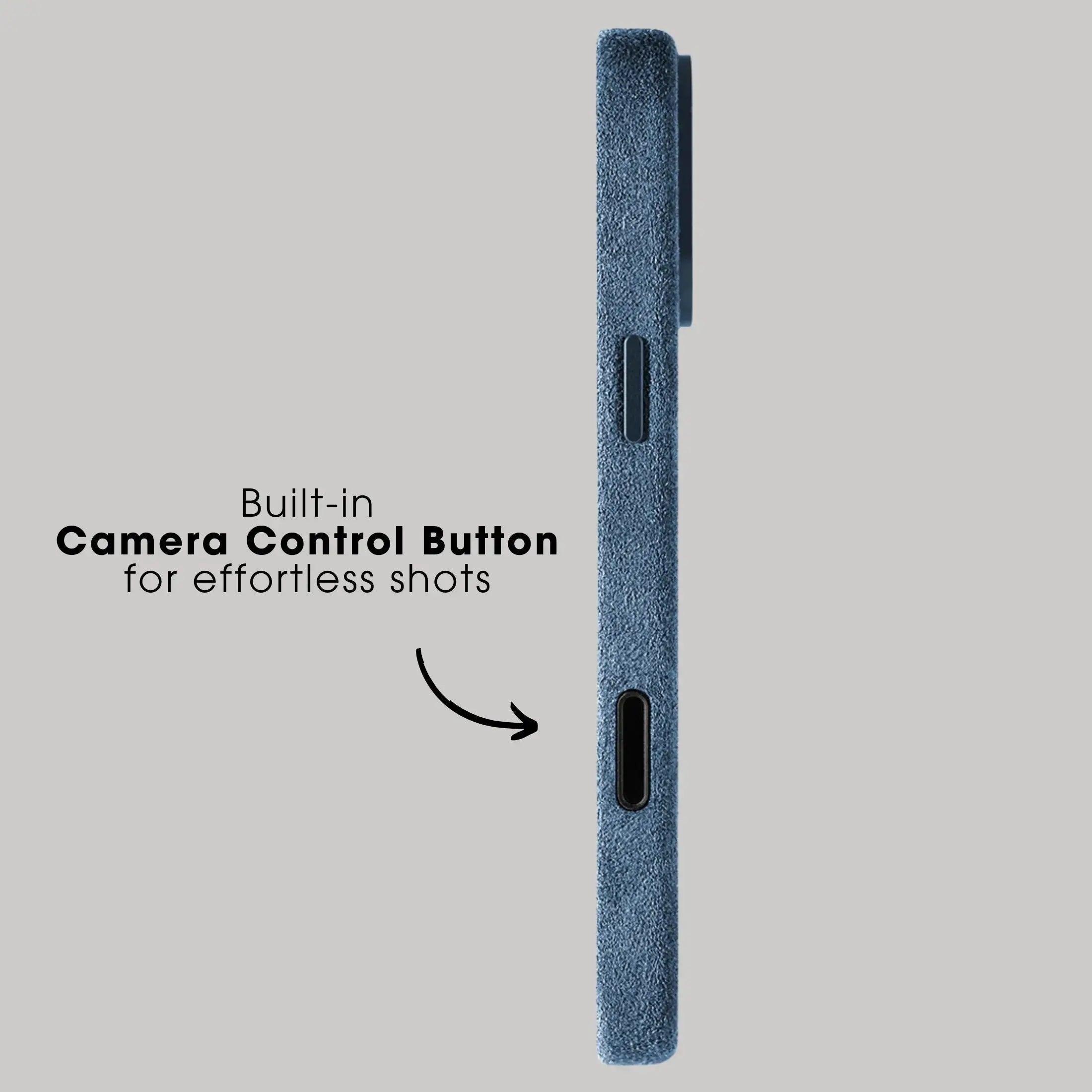 Imola GT Gray Blue - Alcantara Case - Capini Firenze