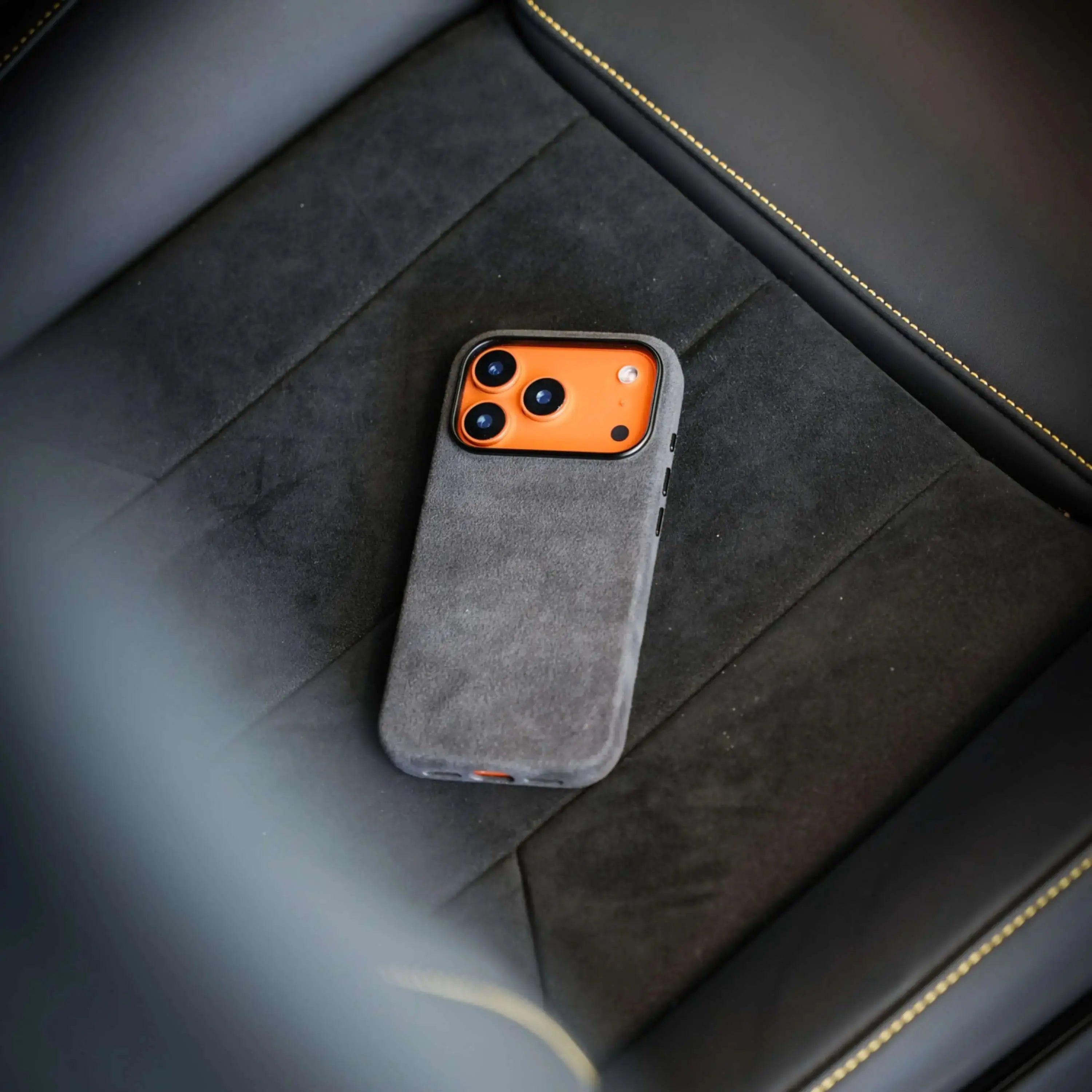 Imola GT Gray Blue - Alcantara Case - Capini Firenze