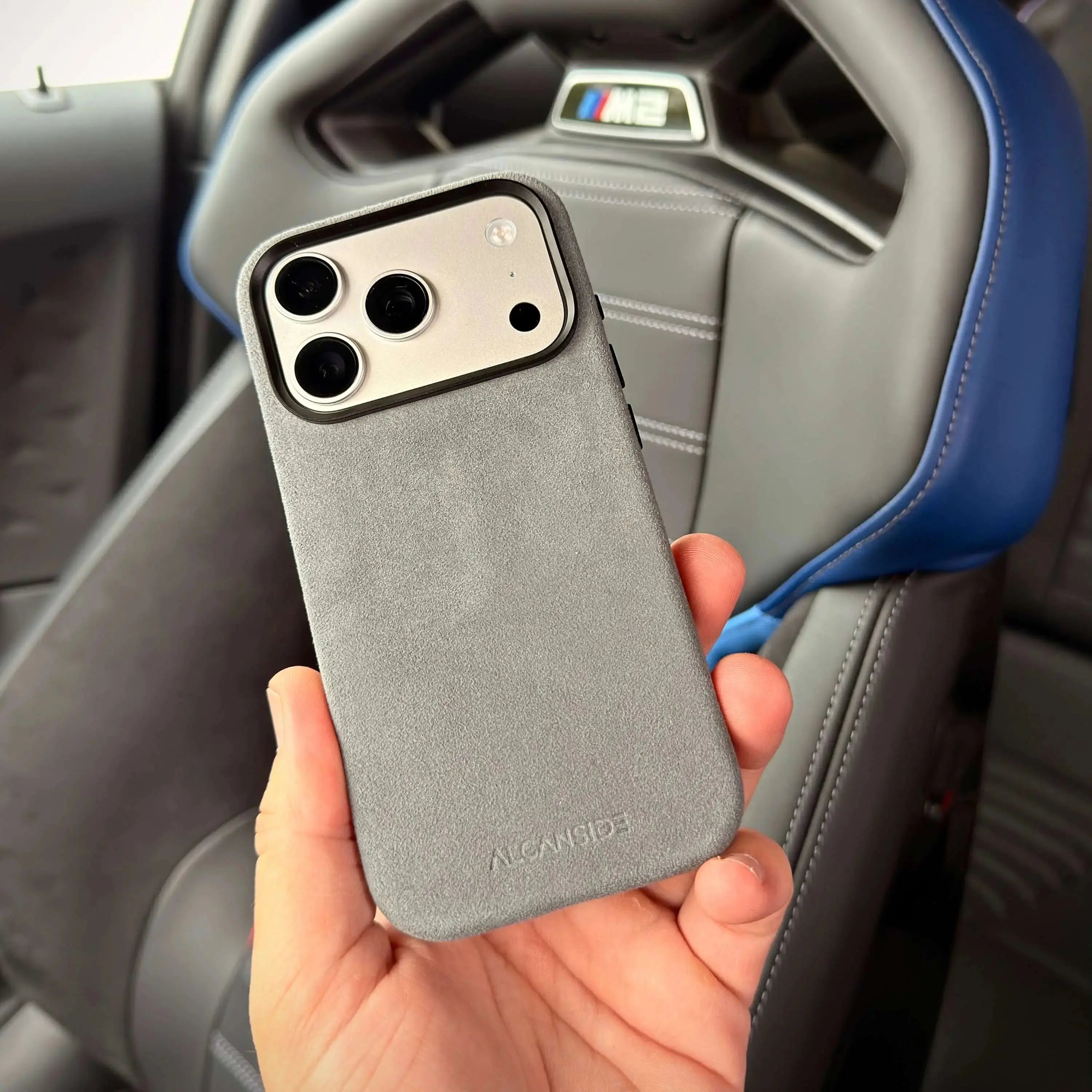 Imola GT Gray Blue - Alcantara Case - Capini Firenze