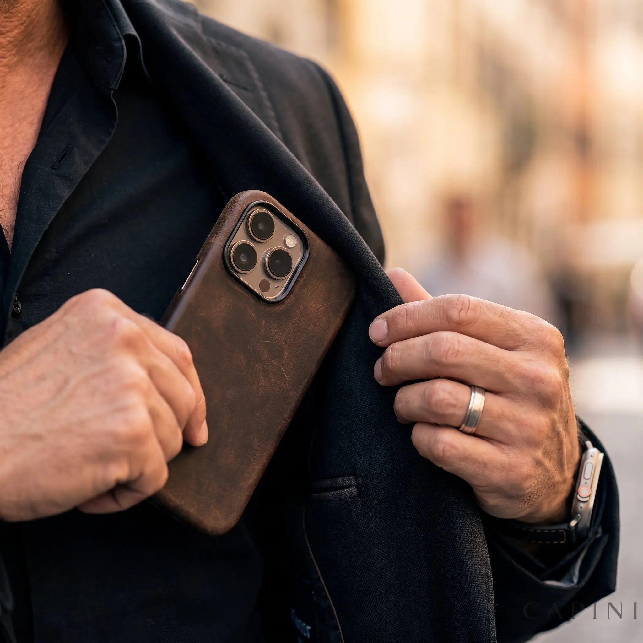 Ferrara Mastrotto Crazy Horse - Leather Case Capini Firenze