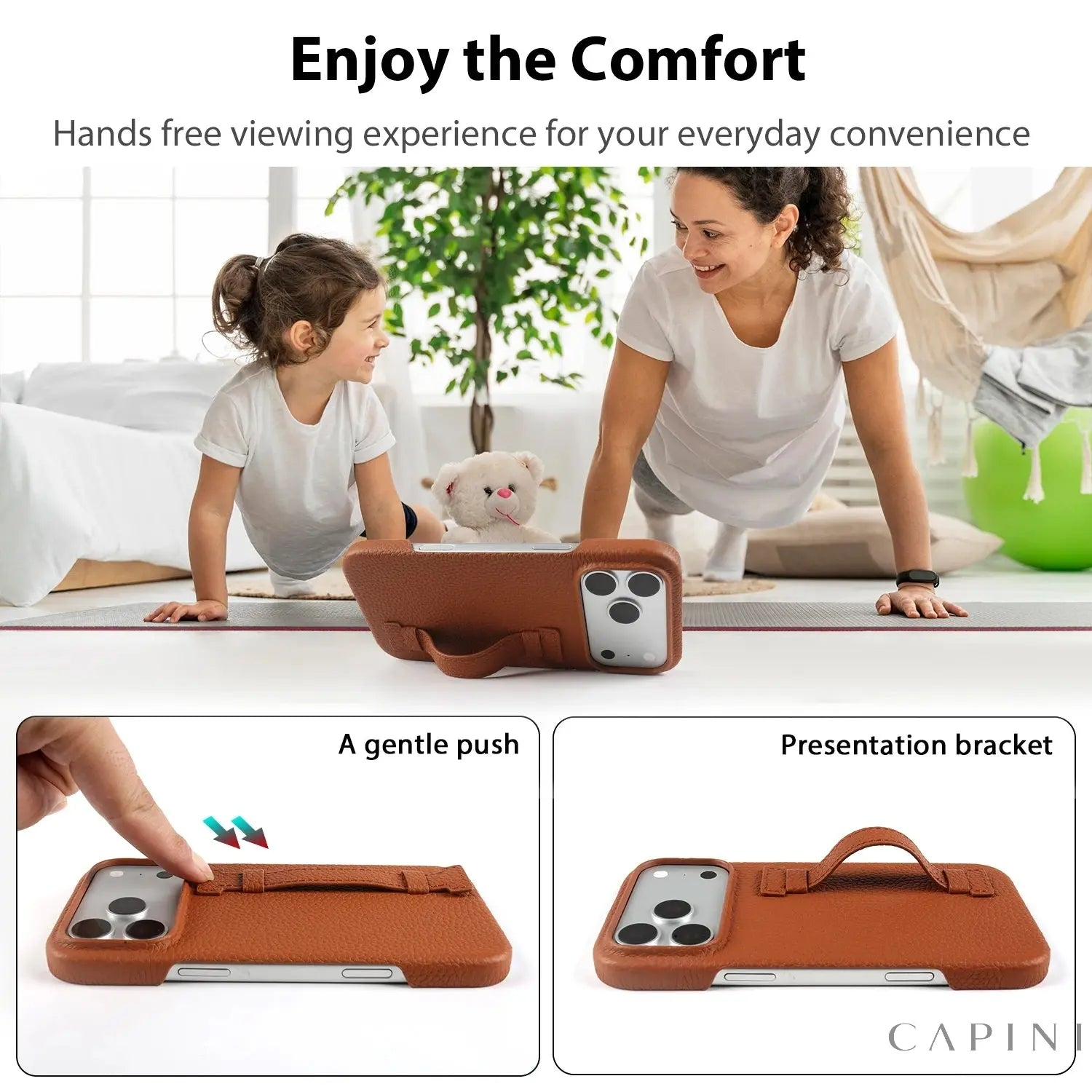 Rimini Pebble Grain - Grip & Stand Case