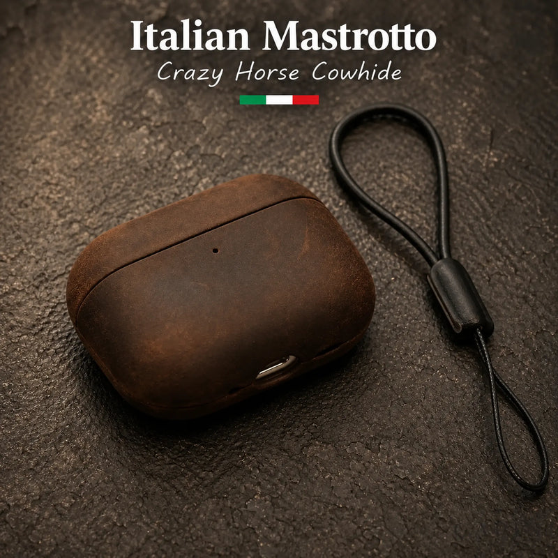 Ferrara Mastrotto Crazy Horse Cowhide – AirPods Leather Case