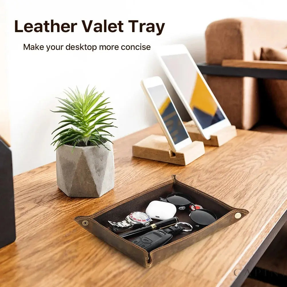 Padova Crazy Horse - Leather Valet Tray