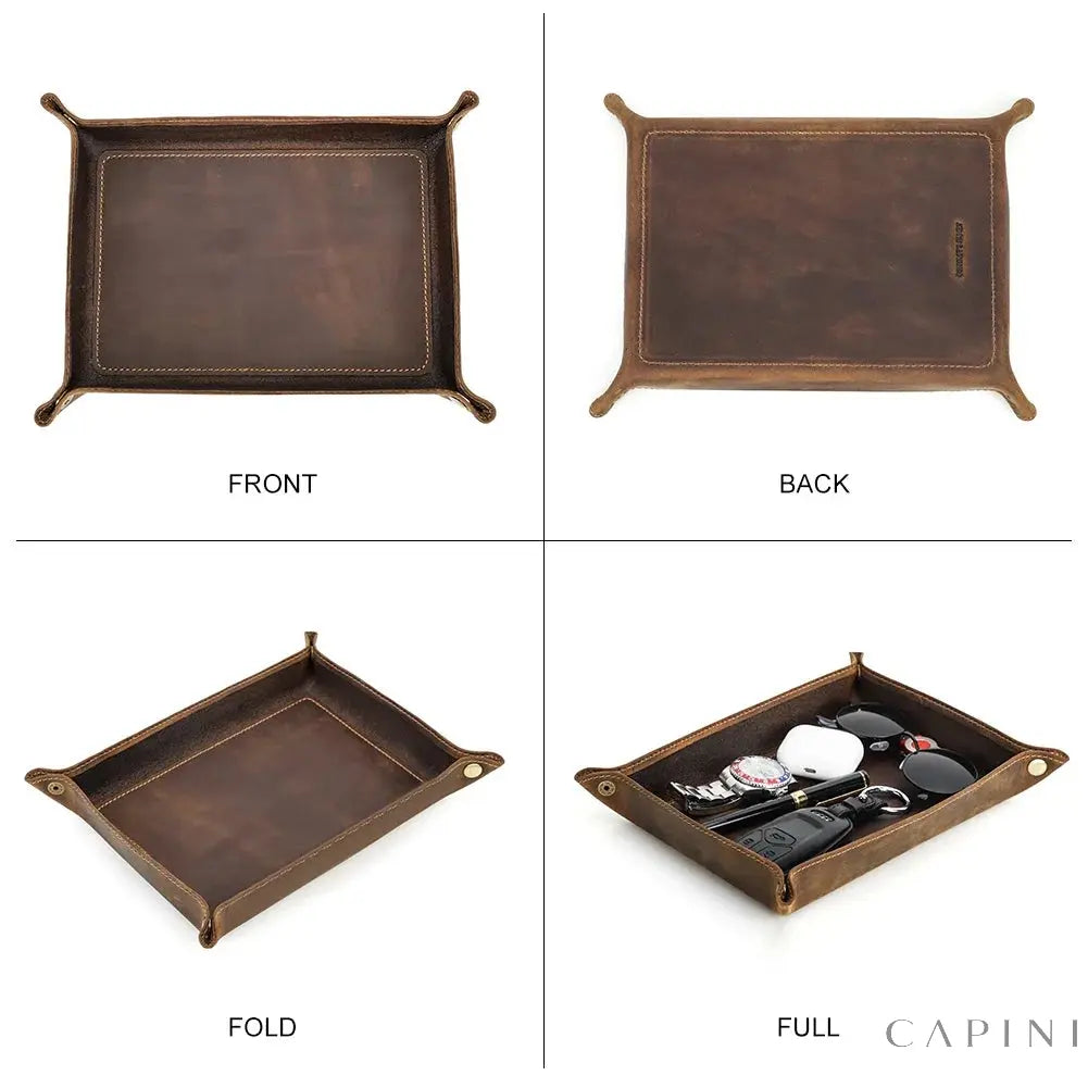 Padova Crazy Horse - Leather Valet Tray