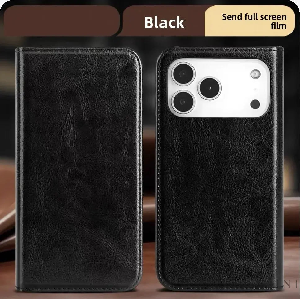 Genova Cowhide - Leather Flip Case