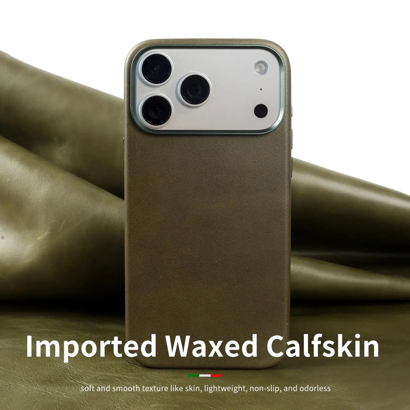 Vintage Magnetic Genuine Leather Case For Iphone 17 Pro Max 16Pro Business Oil Wax Magsafe Phone Back Cover Full Wrapped Cases Capini Firenze