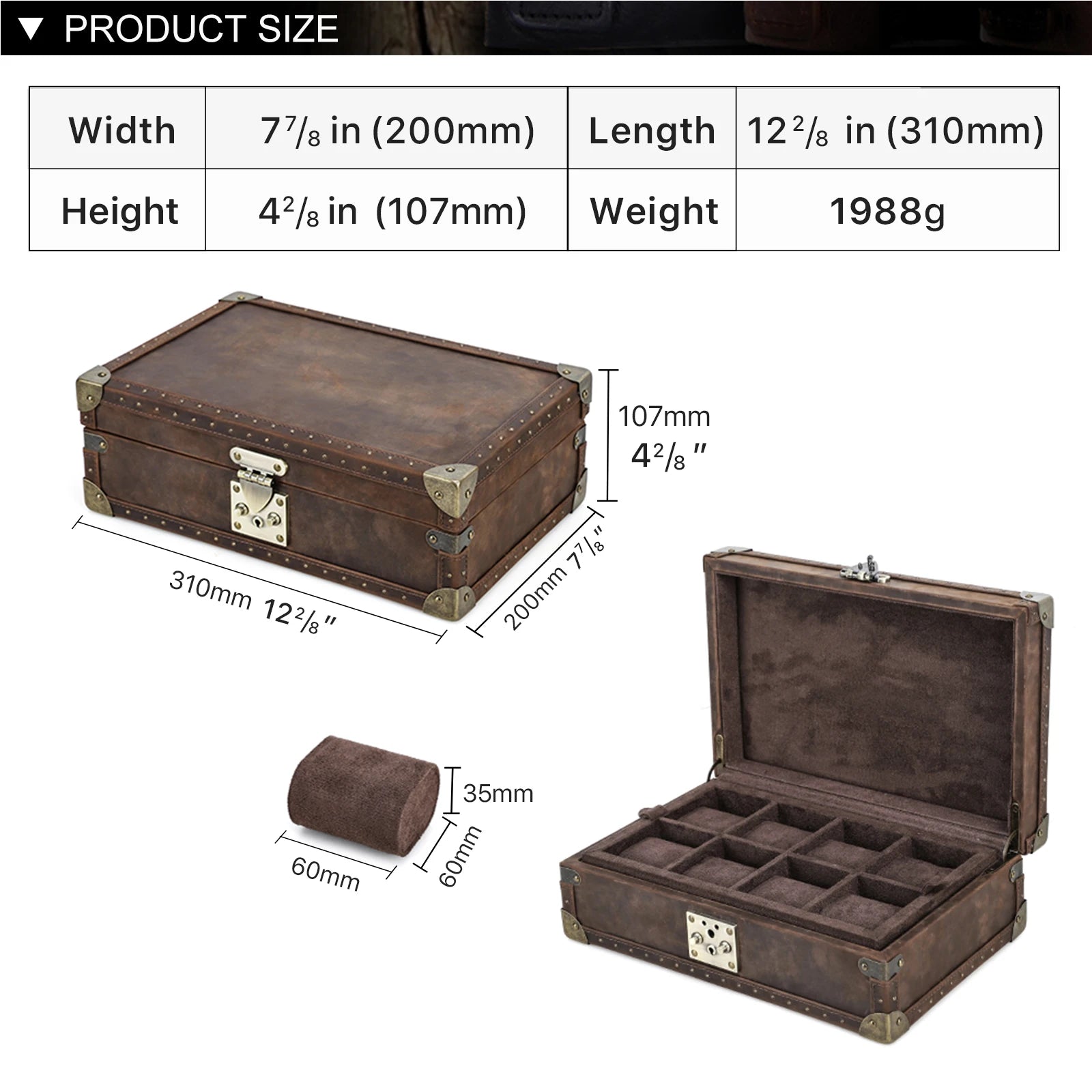Perugia Crazy Horse - Watch Trunk
