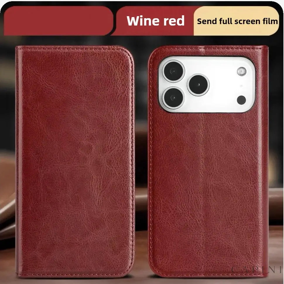Genova Cowhide - Leather Flip Case