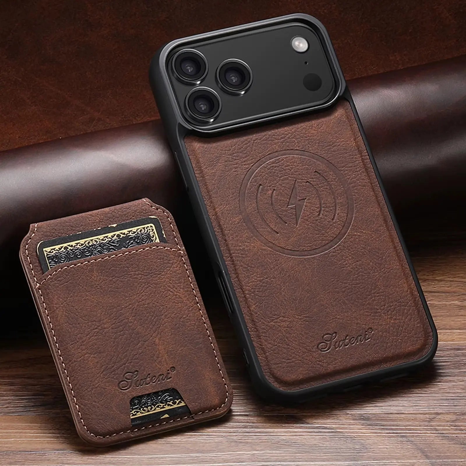 Milano Magnetic Wallet – Wireless Charging Leather Case - Capini Firenze