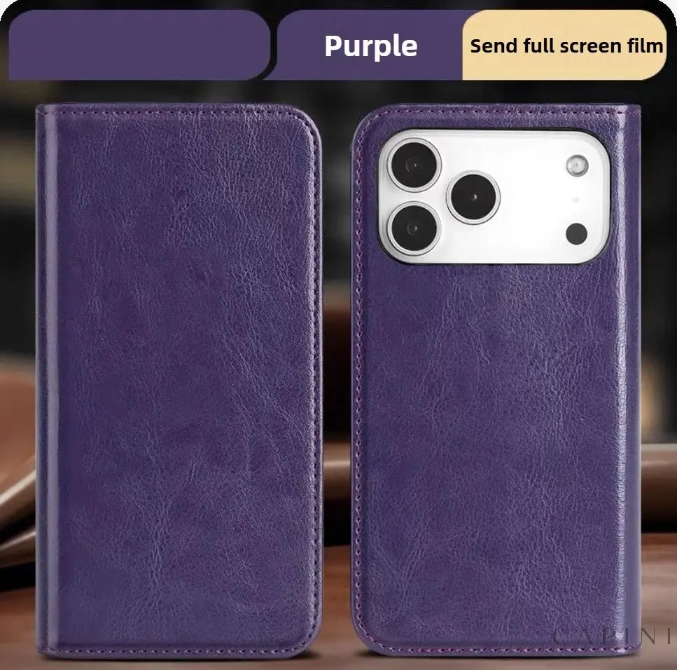 Genova Cowhide - Leather Flip Case