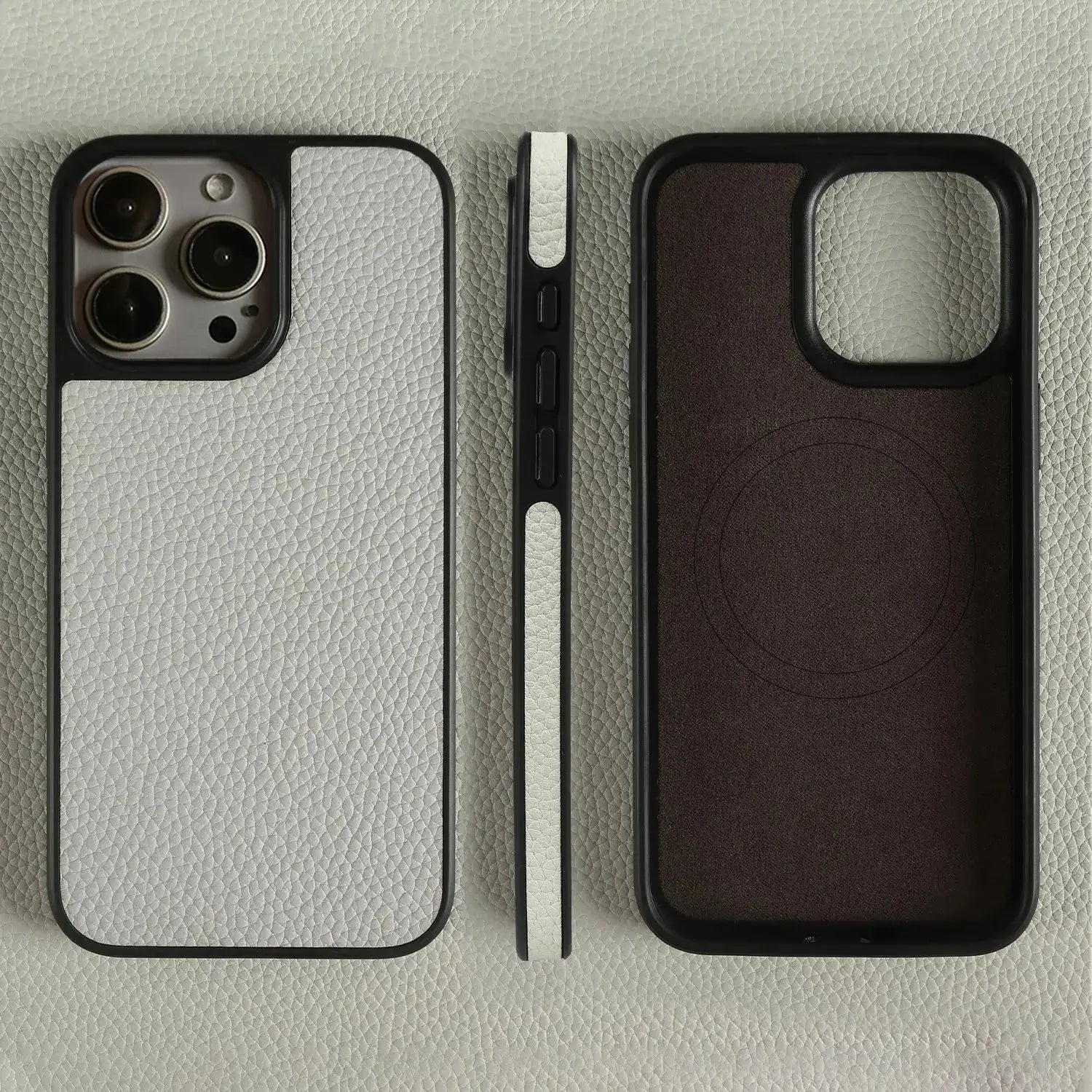 Magnetic Genuine Leather Phone Case For iPhone 16 Pro Max 15Pro 14 13pro 12 11 Cowhide Wireless Magsafe Fundal Back Shell capa Capini Firenze