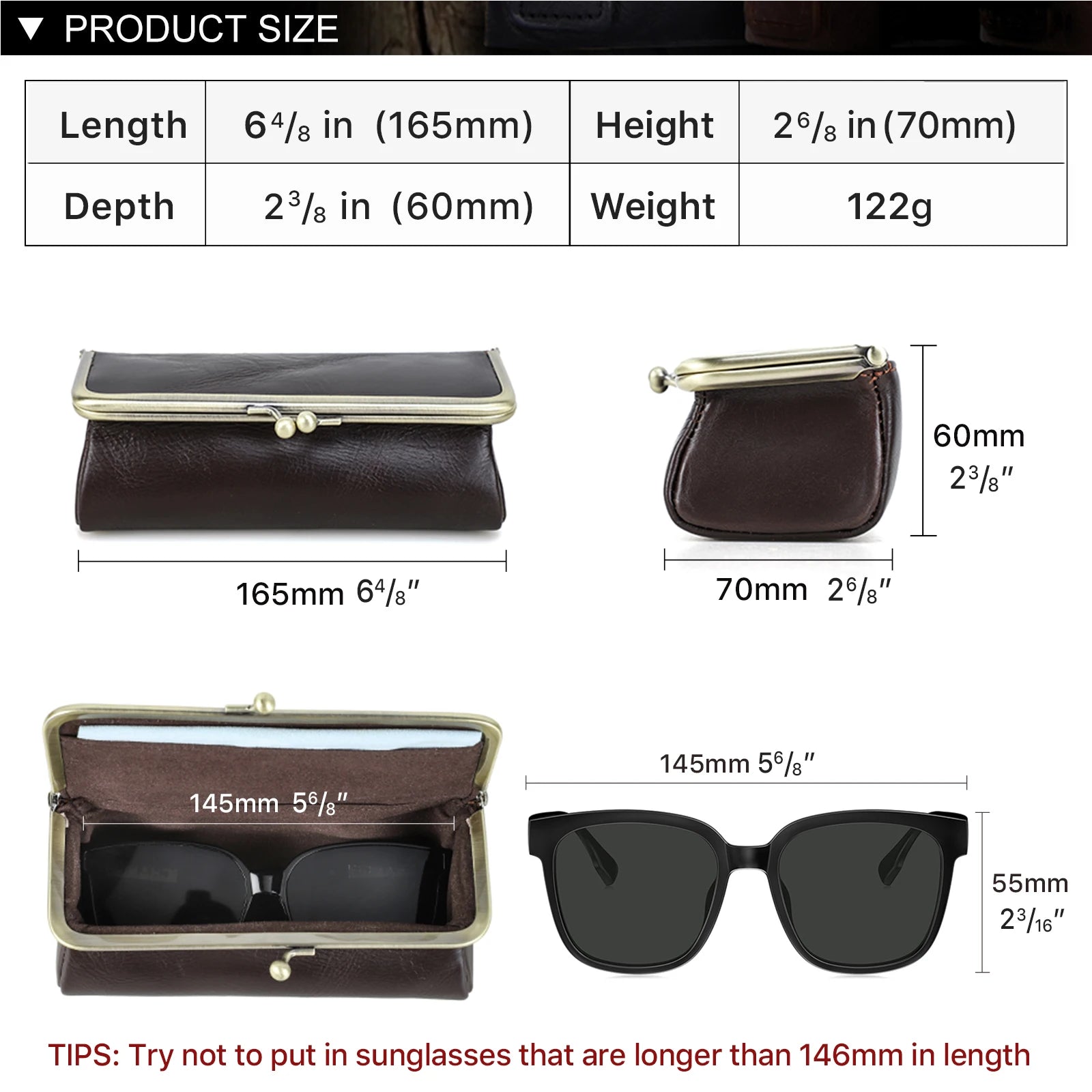 Amalfi Kiss-Lock - Sunglasses Case