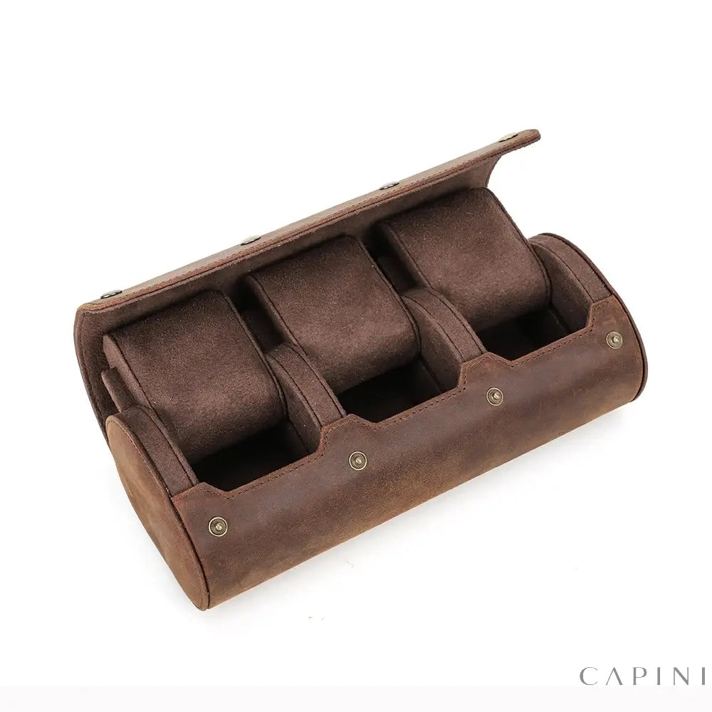 Brindisi Crazy Horse - Watch Roll Case Capini Firenze