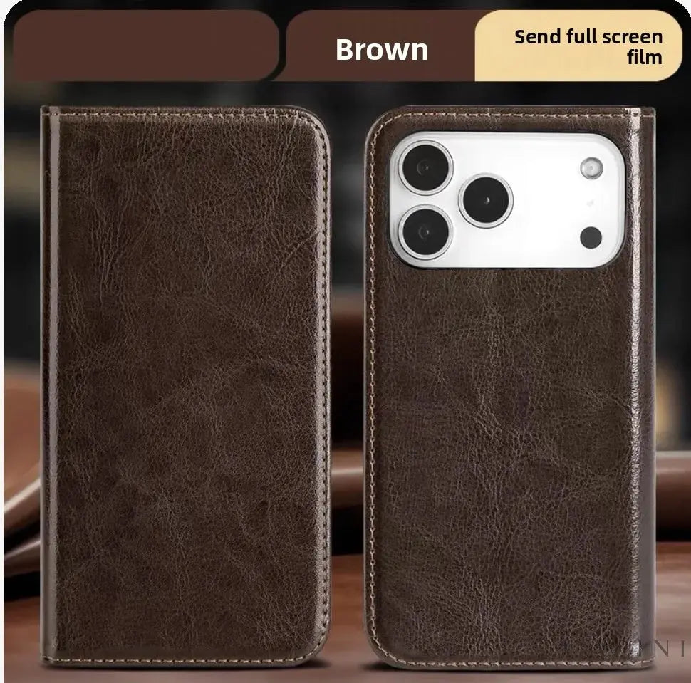 Genova Cowhide - Leather Flip Case
