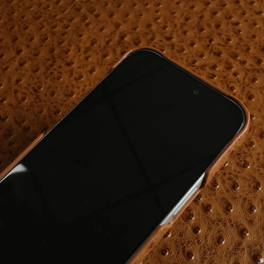 Deruta Ostrich-Grain – Leather Case