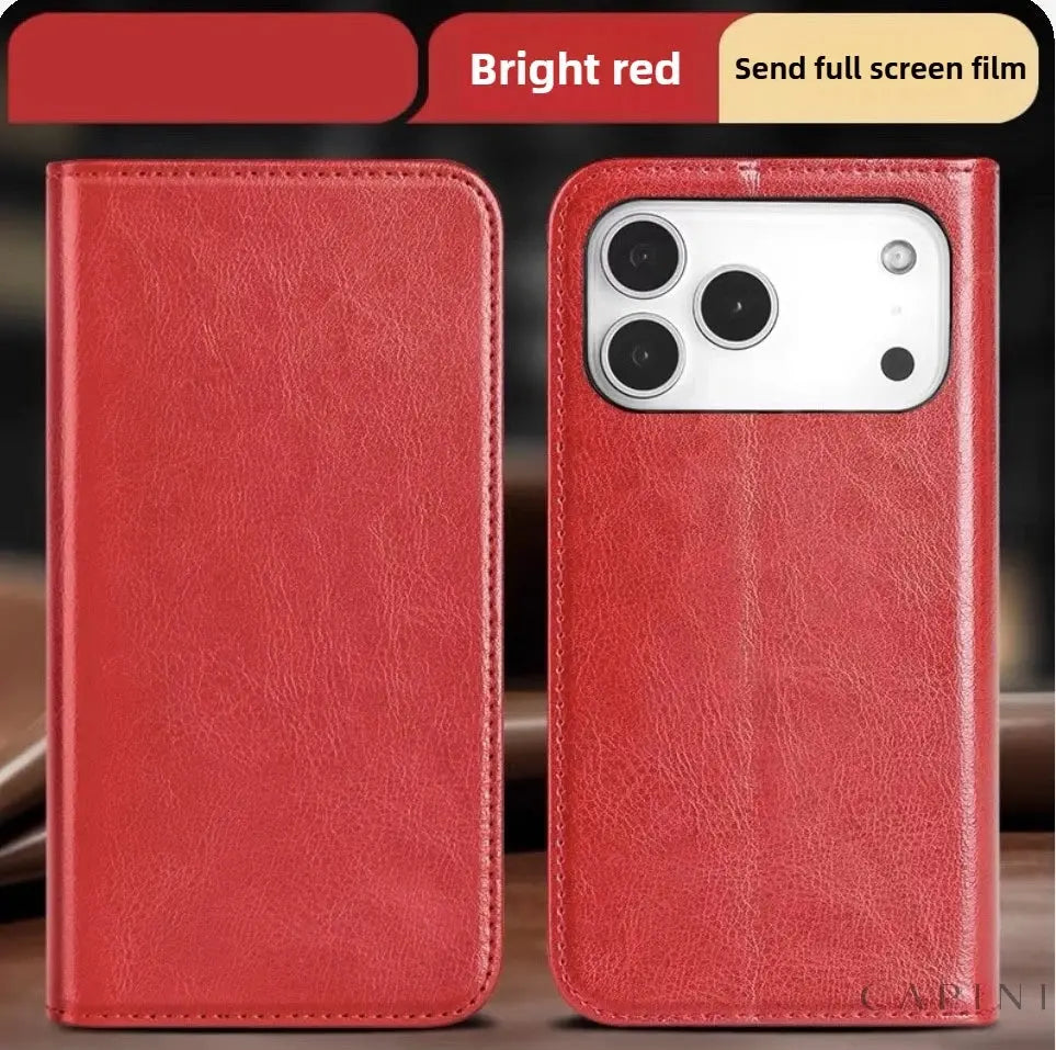 Genova Cowhide - Leather Flip Case