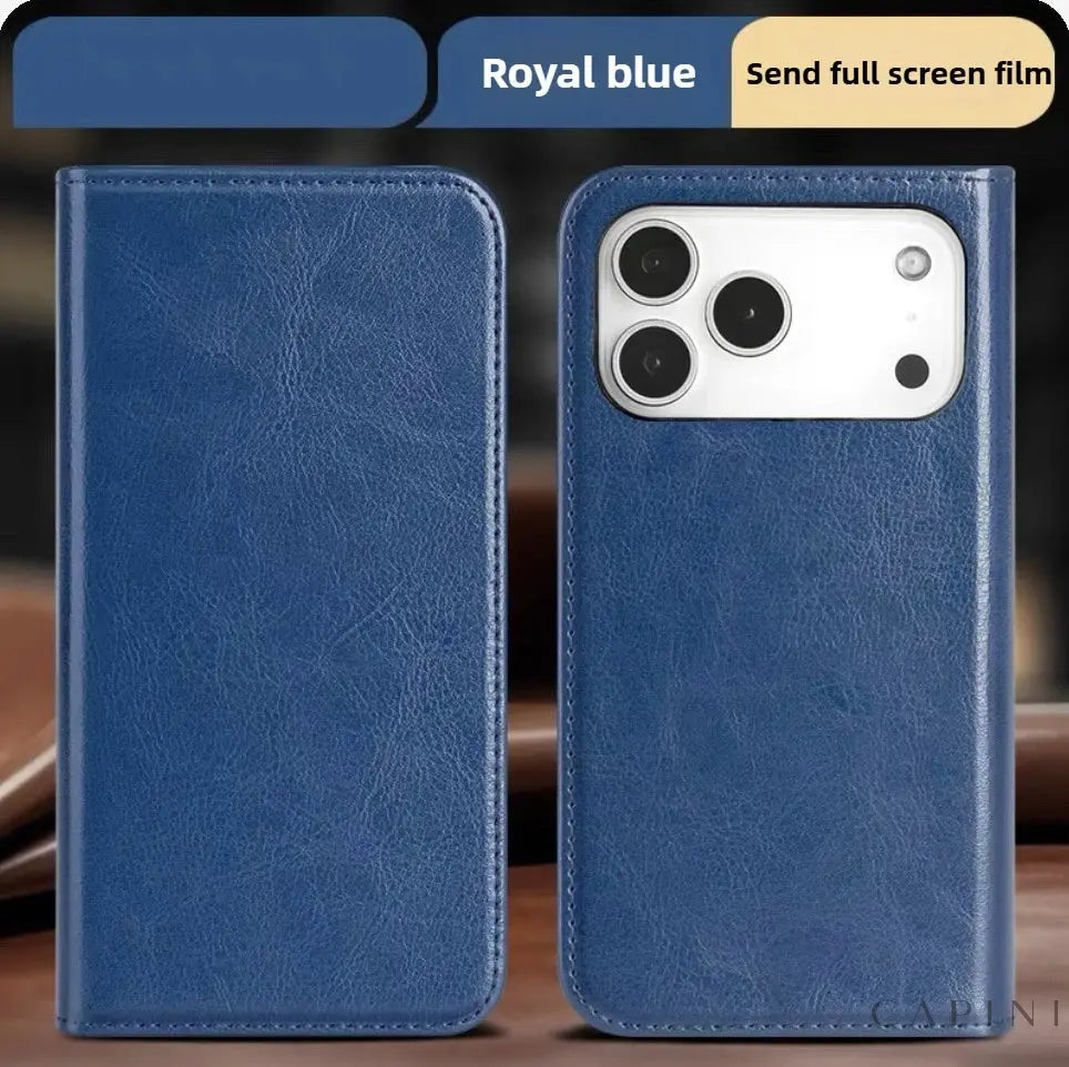 Genova Cowhide - Leather Flip Case