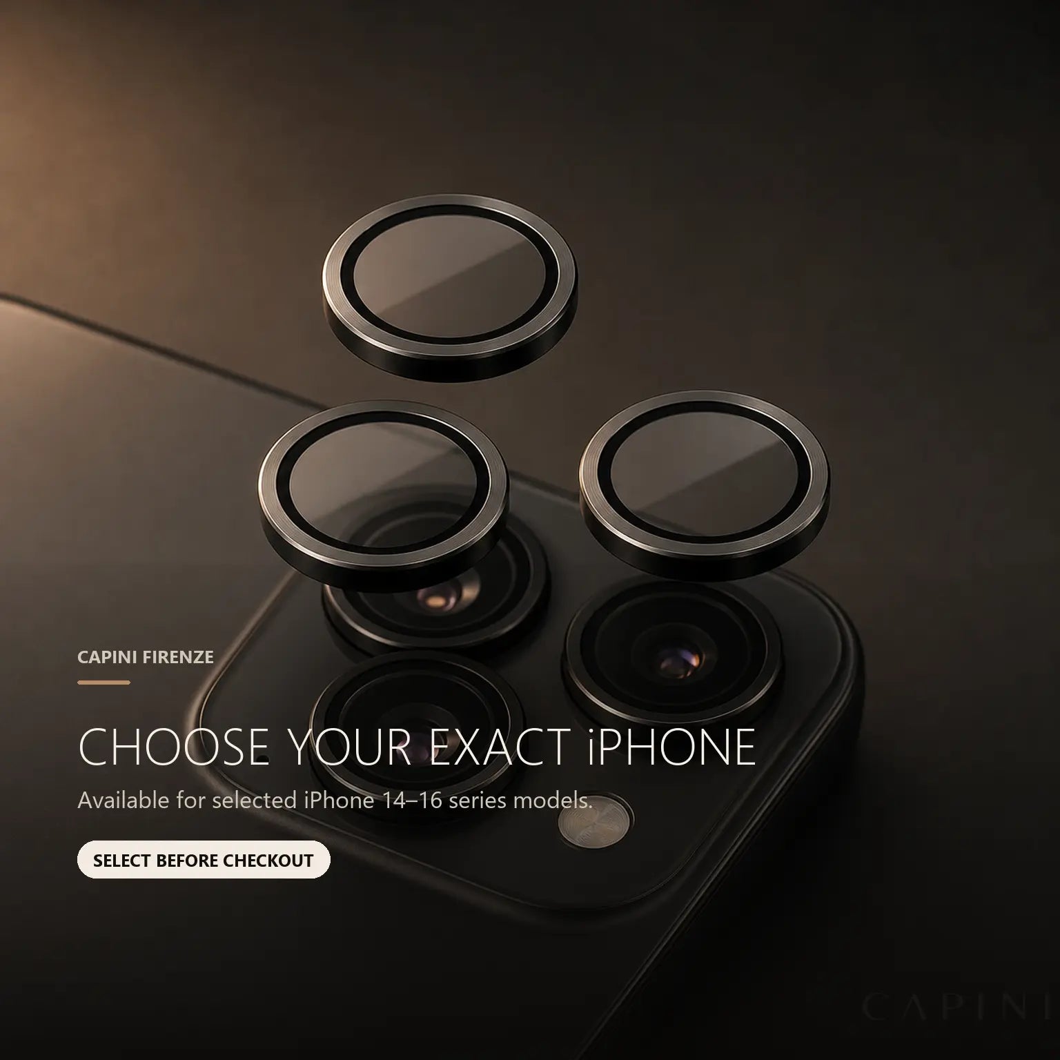 Lens Armor iPhone model selection guide | Capini Firenze