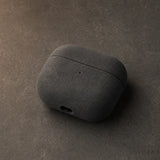 Monaco GT Alcantara AirPods case in charcoal | Capini Firenze