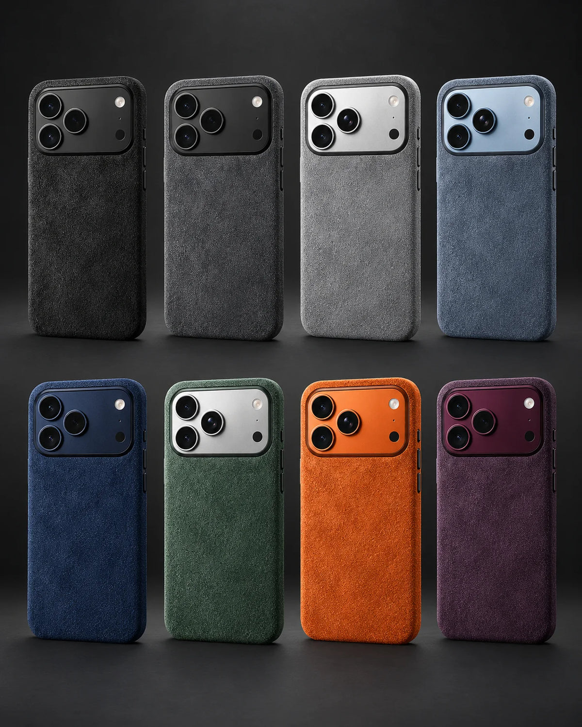 Monaco GT Alcantara iPhone cases in eight colours