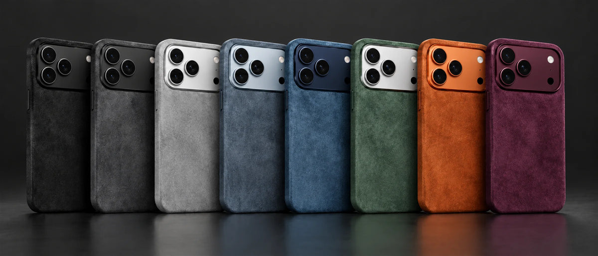 Monaco GT Alcantara iPhone cases in eight colours