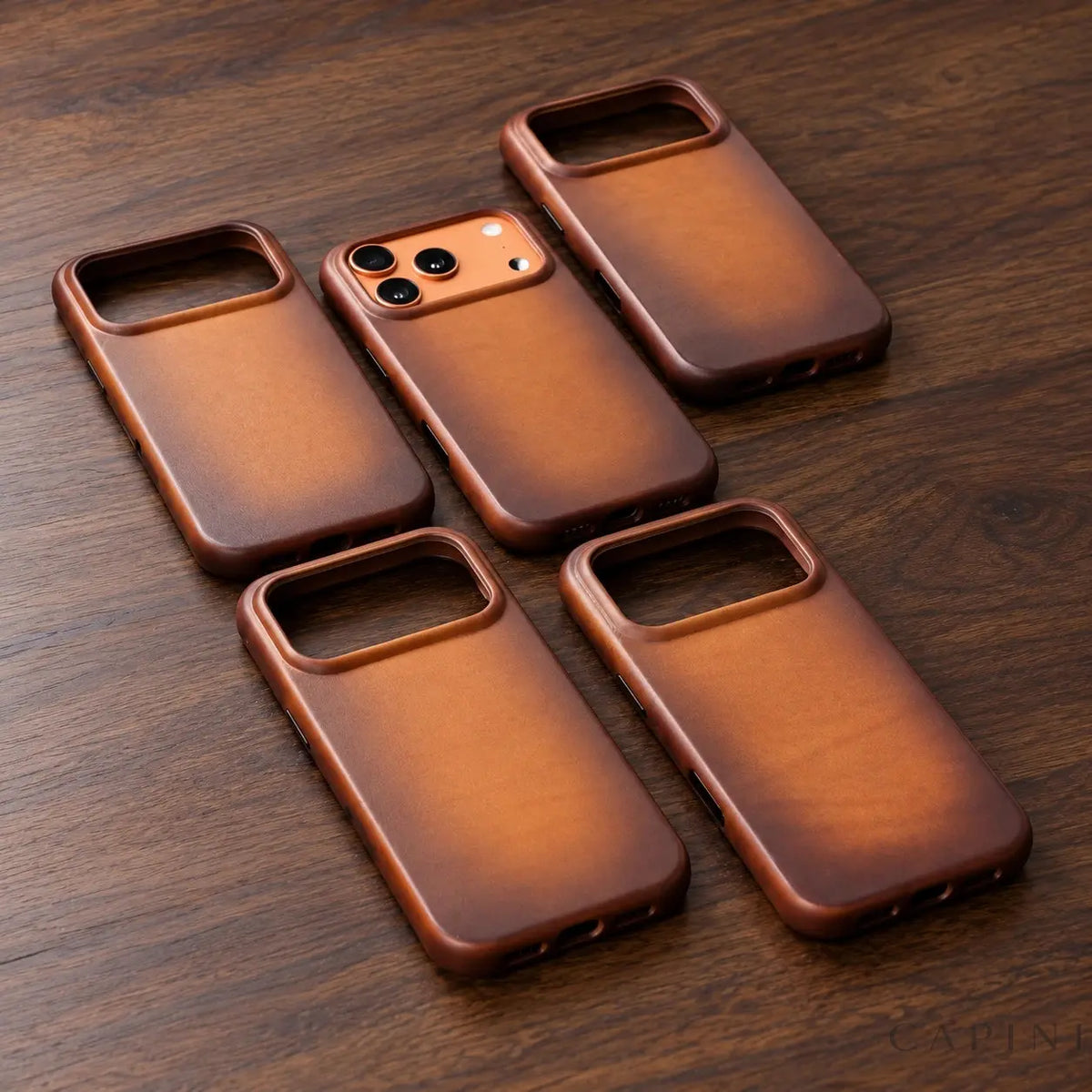 Copenhagen Espresso cases with different camera openings — restored supplier photograph