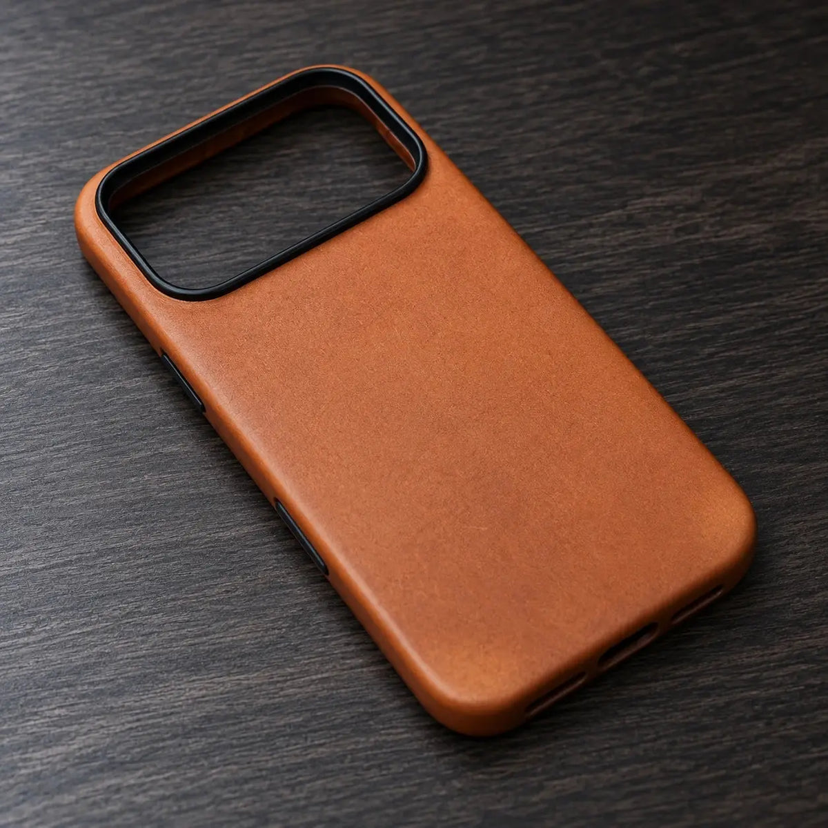 Copenhagen Cognac leather case — colour reference; choose your exact iPhone model