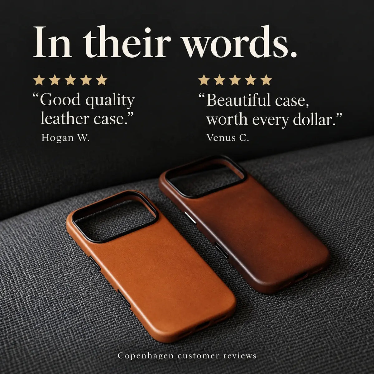 Copenhagen customer reviews — Hogan W. and Venus C.