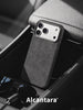 Monaco GT Alcantara case, camera button and MagSafe